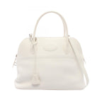 Hermes Handbag Bolide 31 2-Way White Leather