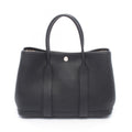 Hermes Tote Bag Garden Party PM Black Leather