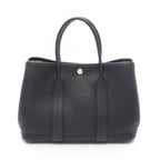 Hermes Tote Bag Garden Party PM Black Leather