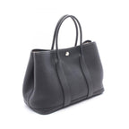 Hermes Tote Bag Garden Party PM Black Leather — view 2