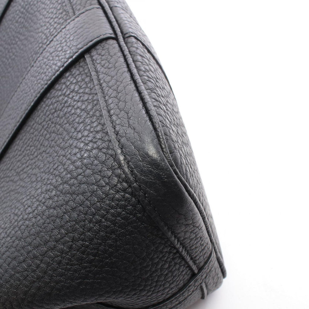 Hermes Tote Bag Garden Party PM Black Leather — view 6