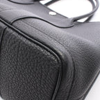 Hermes Tote Bag Garden Party PM Black Leather — view 7