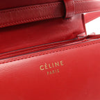 Celine Shoulder Bag Classic Box Small Red Leather Mini — view 4