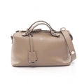 Fendi Handbag by the Way Medium 2-Way Gray Leather