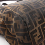 Fendi Zucca Brown Canvas Leather Shoulder Bag — view 6
