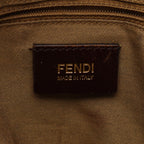 Fendi Zucca Brown Canvas Leather Shoulder Bag — view 4
