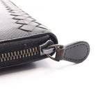 Bottega Veneta Round Wallet Intrecciato Black Leather — view 5