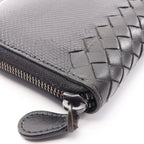 Bottega Veneta Round Wallet Intrecciato Black Leather — view 7