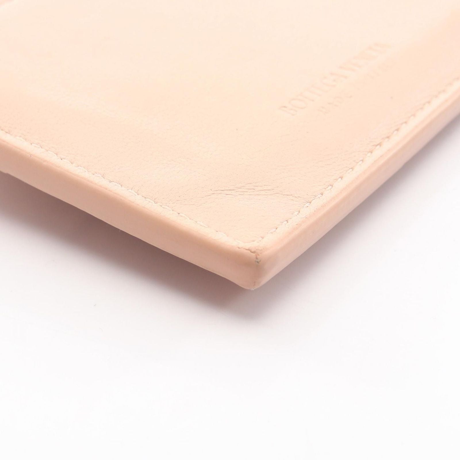 Bottega Veneta Coin Case Cassette Card Pink Leather — view 6