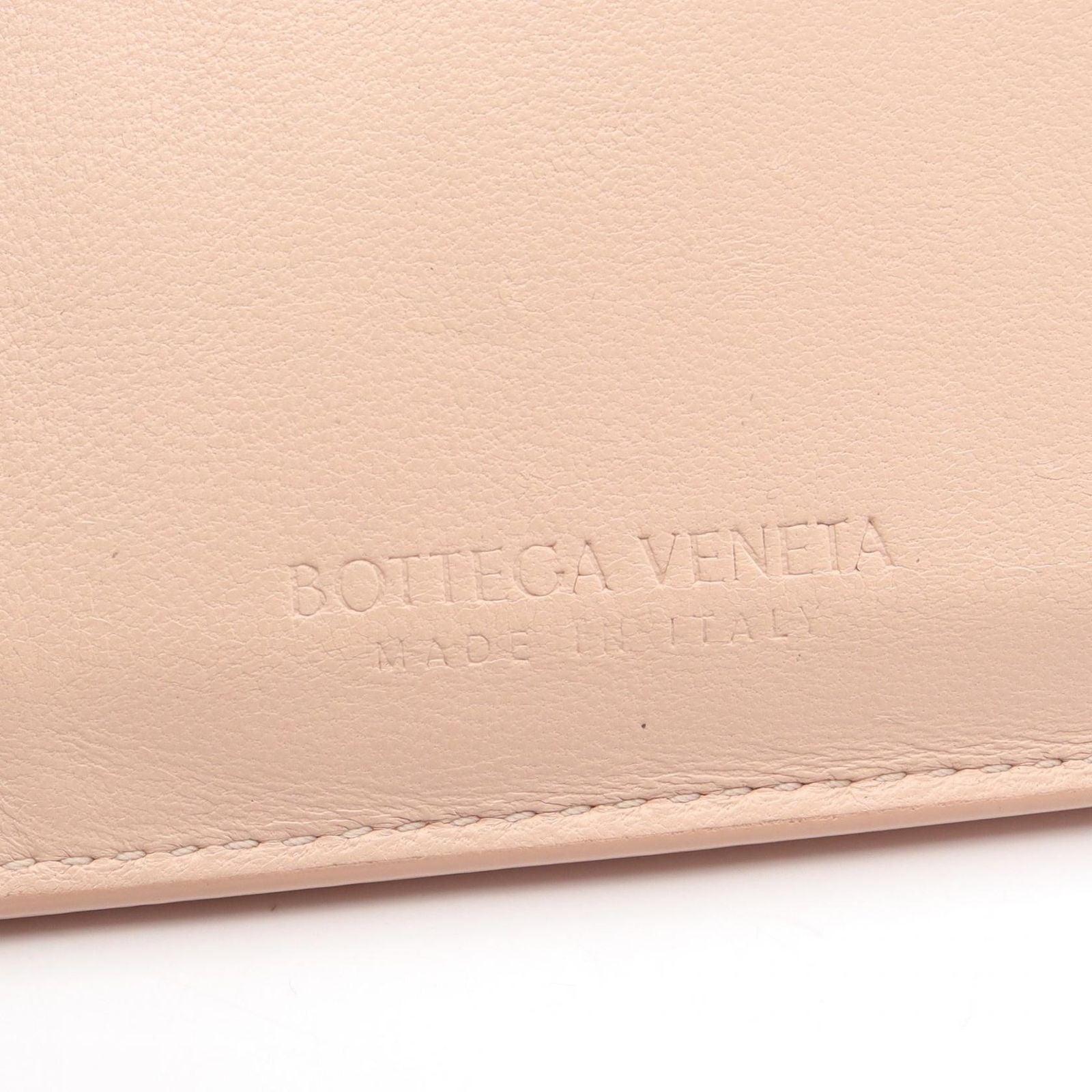 Bottega Veneta Coin Case Cassette Card Pink Leather — view 4