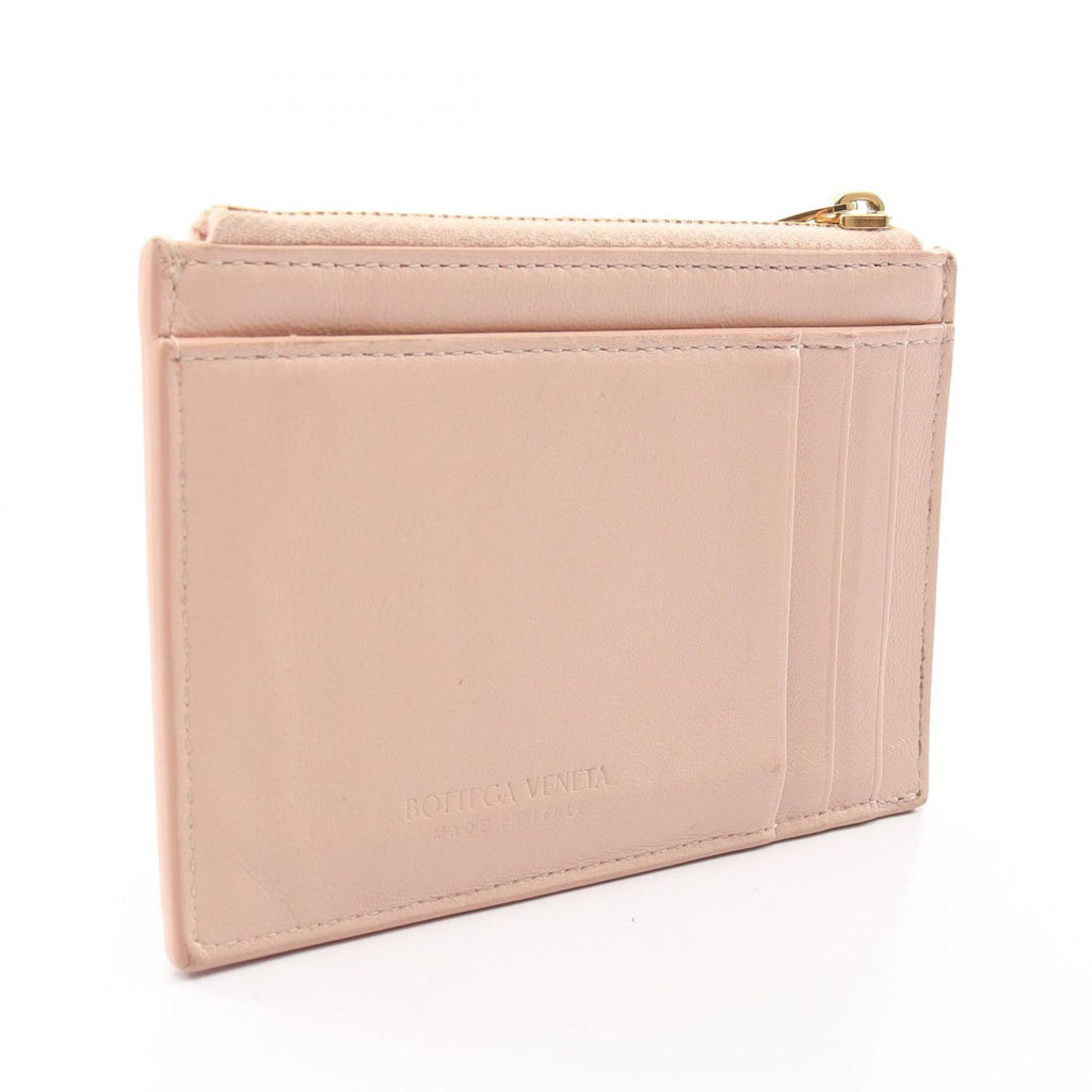 Bottega Veneta Coin Case Cassette Card Pink Leather — view 2