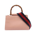 Gucci Nymphaea Bamboo 2-Way Pink Leather Shoulder Bag