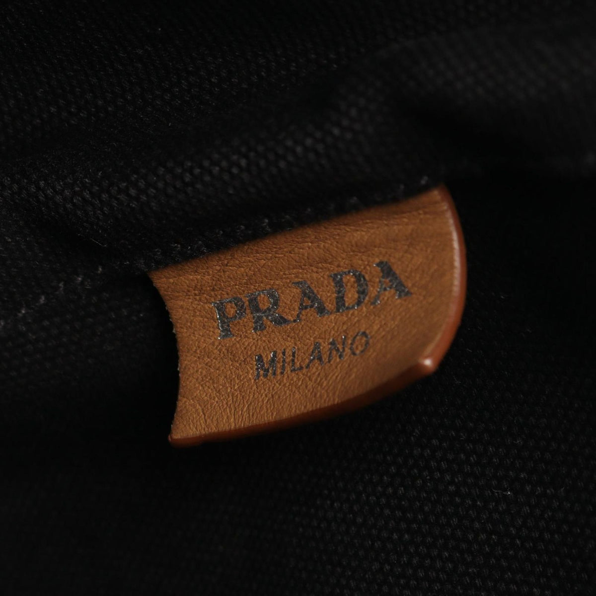 Prada Tote Bag Canapa Black Canvas — view 4