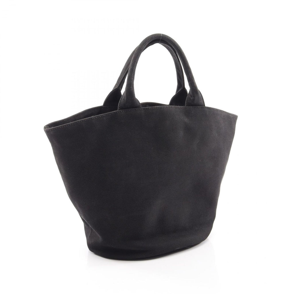 Prada Tote Bag Canapa Black Canvas — view 2