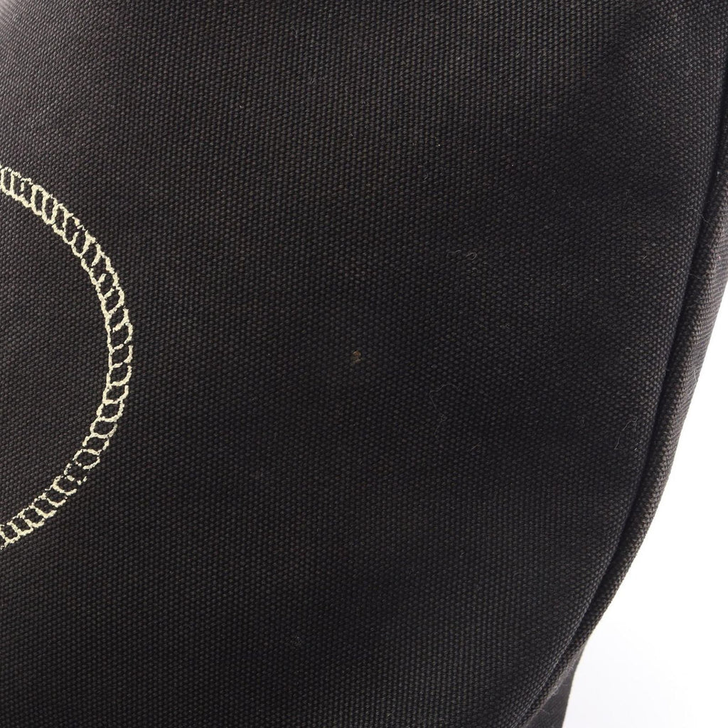 Prada Tote Bag Canapa Black Canvas — view 8