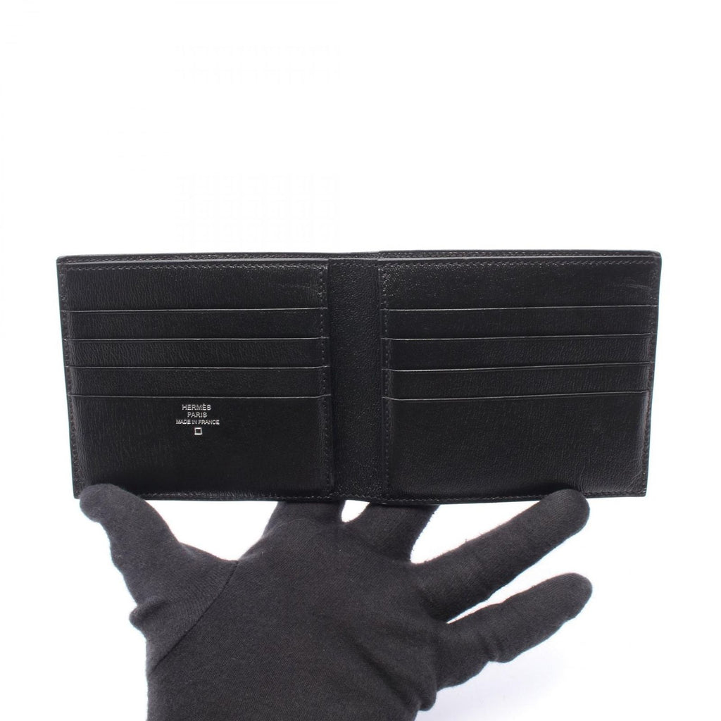 Hermes Bifold Wallet Citizen Twill Compact Black — view 3