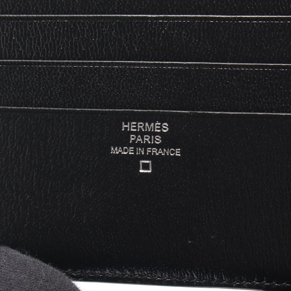 Hermes Bifold Wallet Citizen Twill Compact Black — view 4