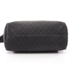 Gucci Tote Bag Bamboo GG Pattern Black Denim Leather Tassel — view 5