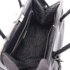 Prada Handbag Doctor's Bag Black Leather — view 3