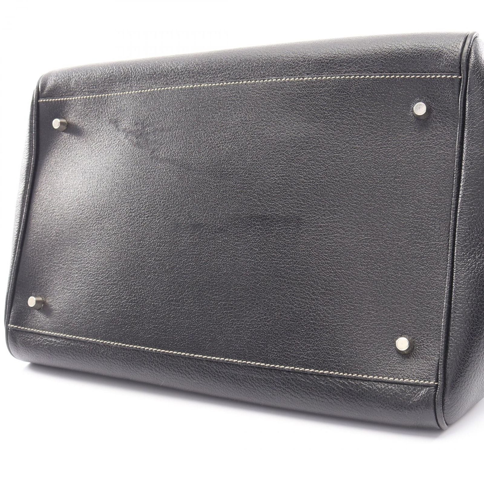 Prada Handbag Doctor's Bag Black Leather — view 7