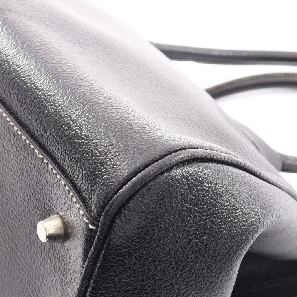 Prada Handbag Doctor's Bag Black Leather — view 8