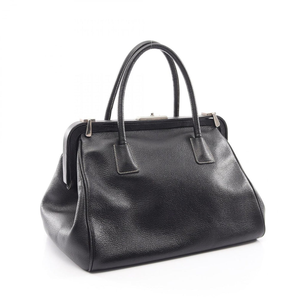 Prada Handbag Doctor's Bag Black Leather — view 2