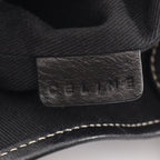 Celine Tote Bag Macadam Gray Black Canvas Leather Paris — view 4