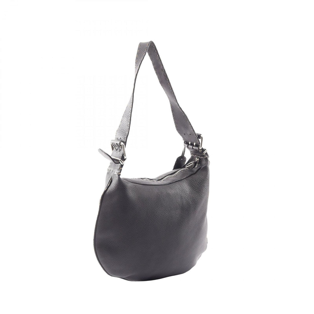 Fendi Shoulder Bag Selleria Black Leather — view 2