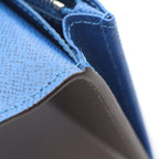 Louis Vuitton Bifold Wallet Portefeuille Brazza NM Grilloche Blue Leather — view 6