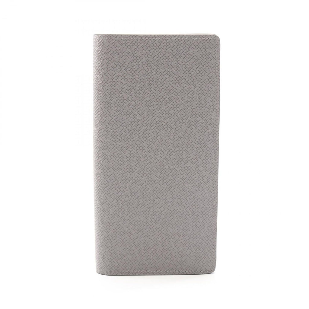 Louis Vuitton Bifold Wallet Portefeuille Brazza NM Grilloche Blue Leather