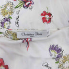 Dior Dress Sleeveless Calf Long Twist Allover Pattern 34 Ivory Multicolor — view 6
