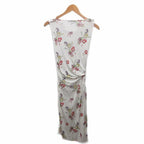 Dior Dress Sleeveless Calf Long Twist Allover Pattern 34 Ivory Multicolor — view 2