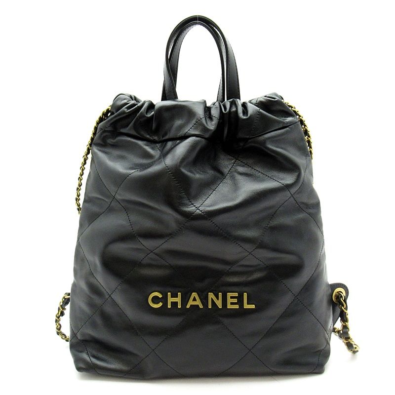 Chanel 22 Small Backpack Calfskin Black