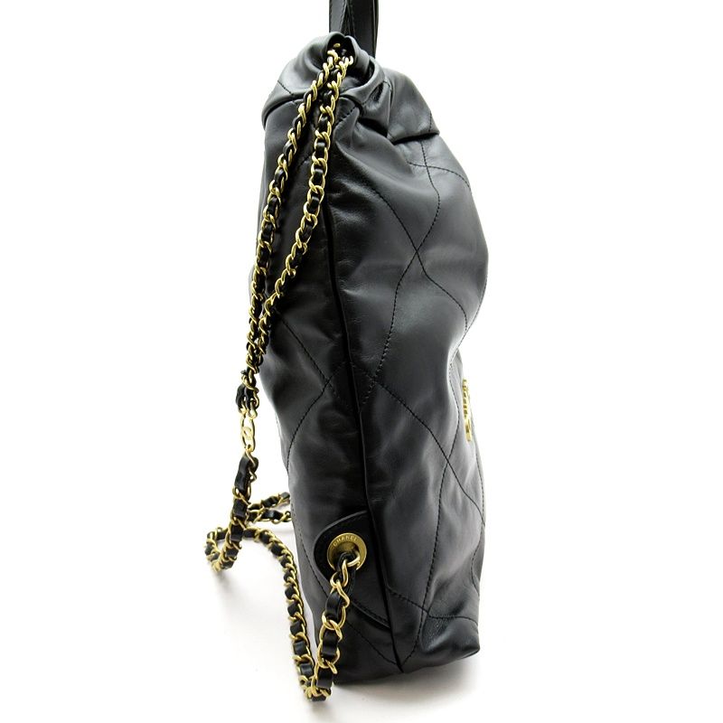 Chanel 22 Small Backpack Calfskin Black — view 5