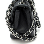 Chanel Mini Quilted Chain Shoulder Bag Lambskin Black — view 3