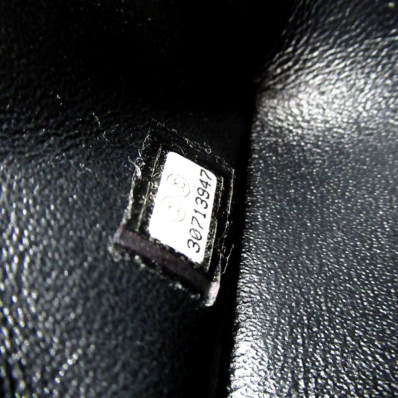 Chanel Mini Quilted Chain Shoulder Bag Lambskin Black — view 8