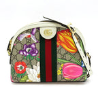 Gucci Ophidia GG Flora Shoulder Bag Supreme Beige