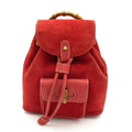 Gucci Bambu Backpack Mini Suede Leather