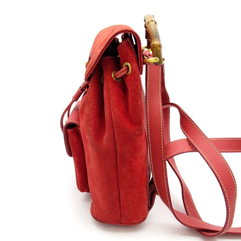 Gucci Bambu Backpack Mini Suede Leather — view 3