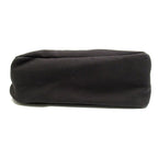 Prada Tote Canvas Leather Shoulder Bag Black — view 6