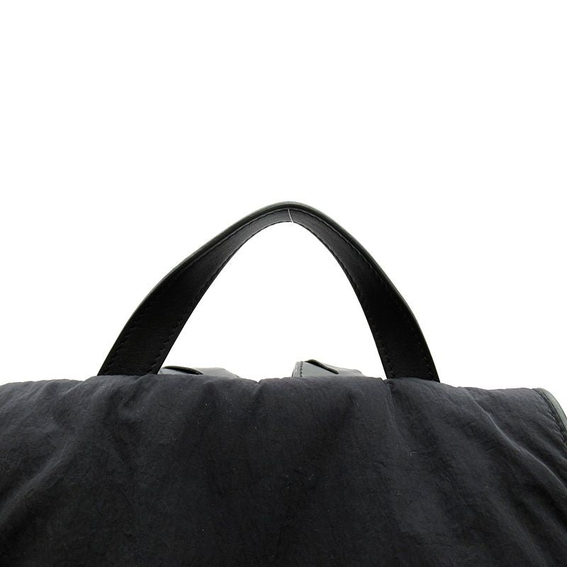 Bottega Veneta Crossroad Backpack Nylon Leather Black — view 2