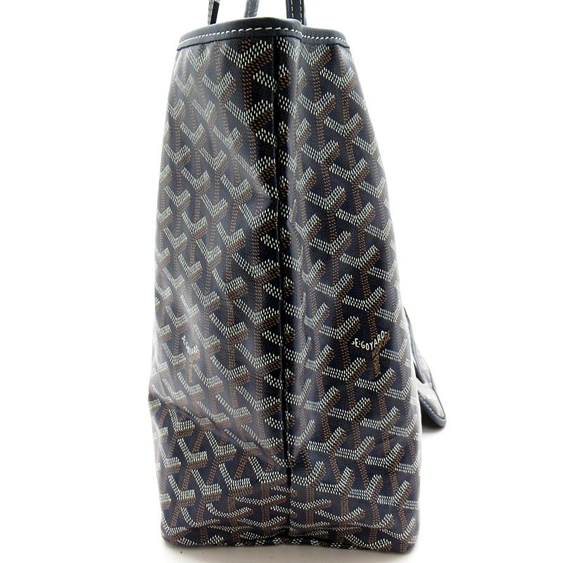 Goyard Saint Louis PM Leather Tote Navy — view 5