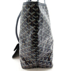 Goyard Saint Louis PM Leather Tote Navy — view 3