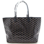 Goyard Saint Louis PM Leather Tote Navy — view 4
