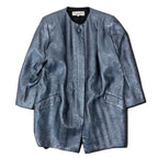 Dior Color Coat Metallic Herringbone 9 Sizes Blue Gray — view 2