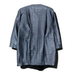 Dior Color Coat Metallic Herringbone 9 Sizes Blue Gray — view 3