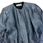 Dior Color Coat Metallic Herringbone 9 Sizes Blue Gray — view 5