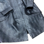 Dior Color Coat Metallic Herringbone 9 Sizes Blue Gray — view 6