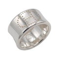 Hermes Eclipse Ribbon GM 52 Ring 925 Sterling Silver