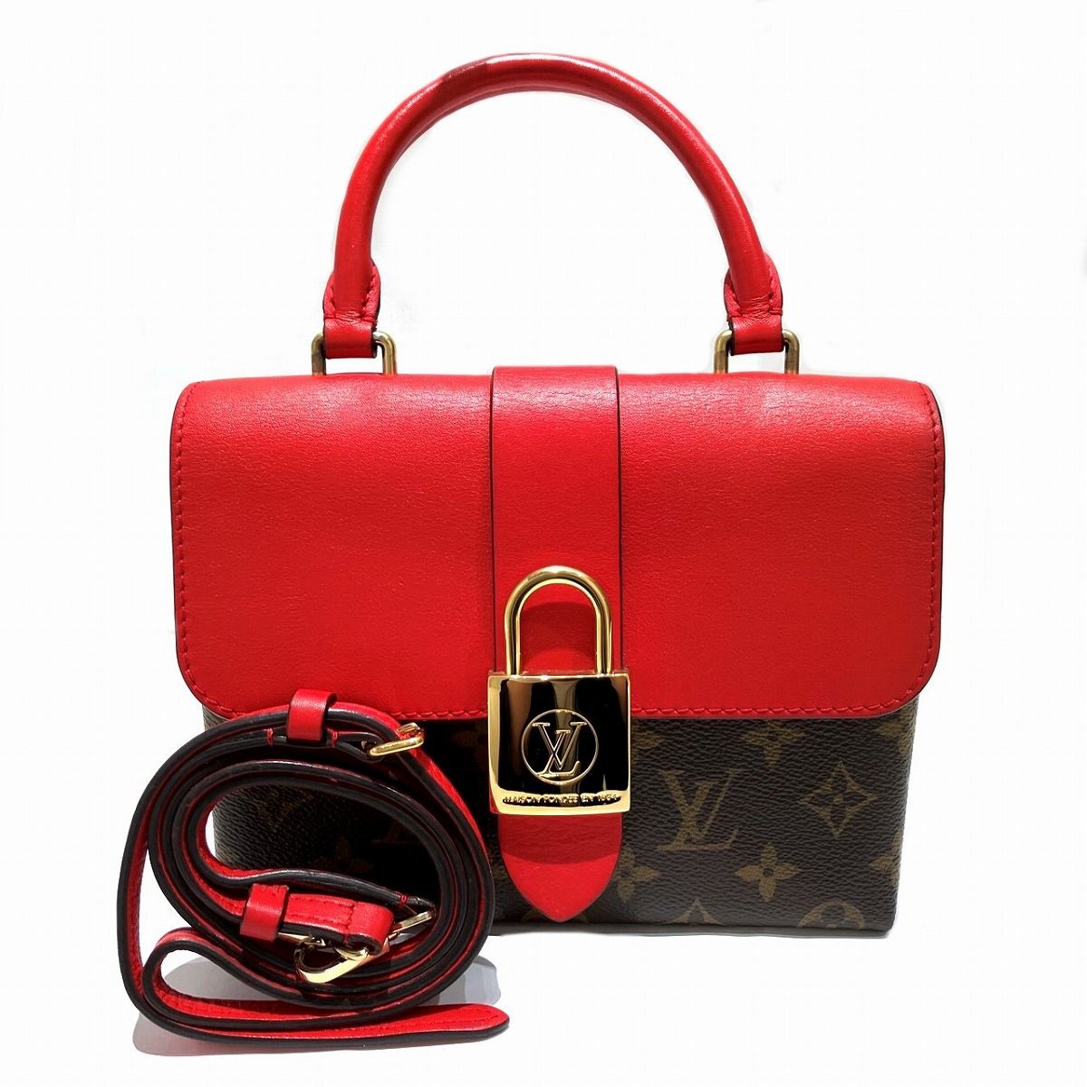 Louis Vuitton Locky BB Monogram Handbag Leather